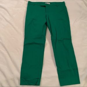 Bright green Gap Slim Cropped pants, size 8